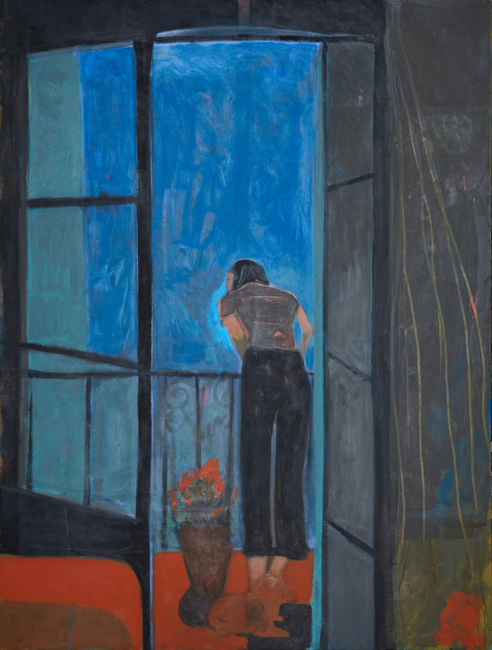 ציור צבעוני של דמות אדם