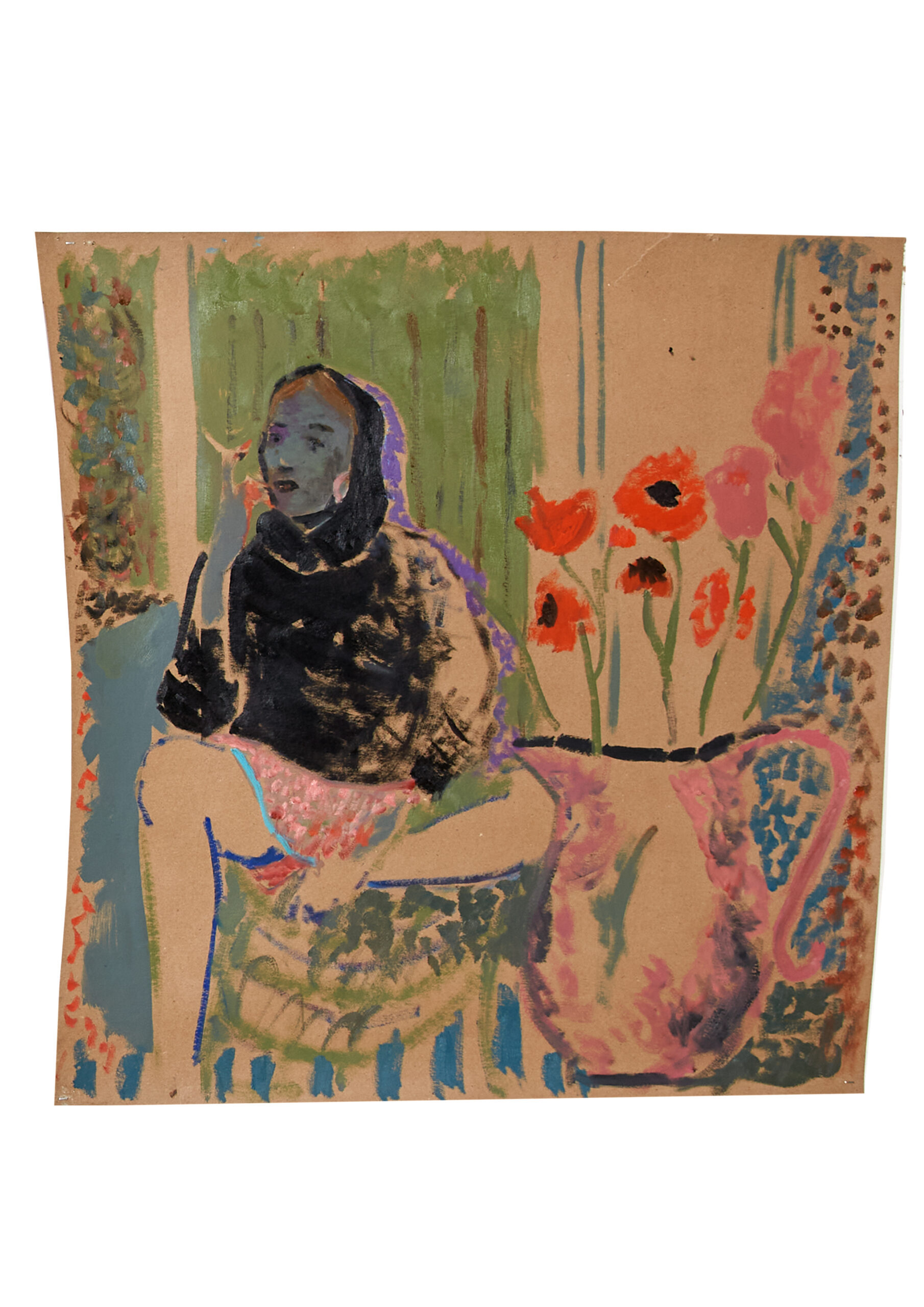 ציור צבעוני של דמות אדם